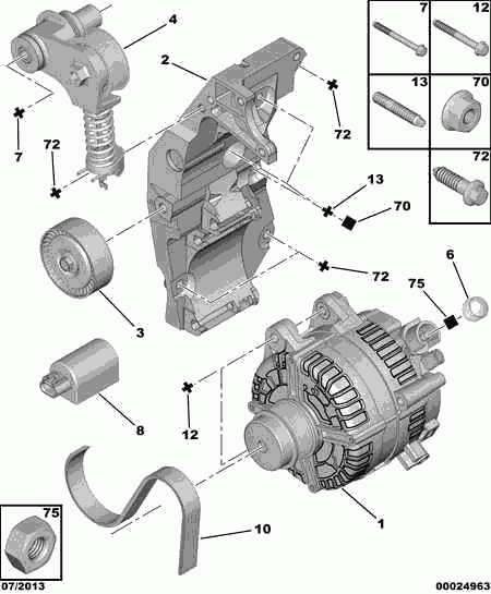 CITROËN/PEUGEOT 5705CJ* - Alternator www.molydon.hr