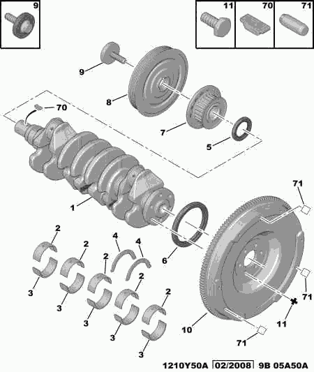 Opel 0516 A3 - CRANKSHAFT PULLEY SCREW www.molydon.hr