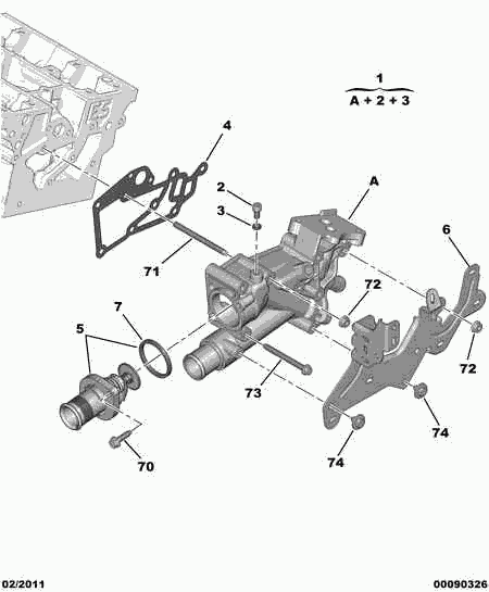 CITROËN/PEUGEOT 1338-A0 - Termostat, rashladna tekućinu www.molydon.hr