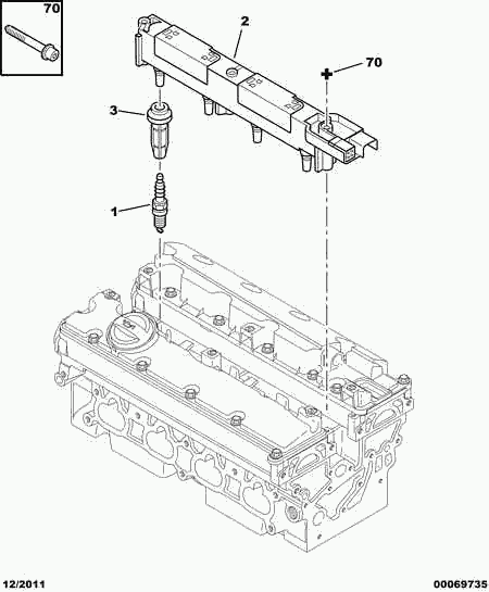 PEUGEOT 5960.54 - ENGINE SPARK-PLUG www.molydon.hr