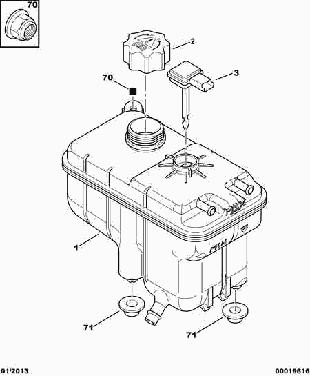 PEUGEOT 1323 84 - Ekspanziona posuda , rashladna tekućina www.molydon.hr
