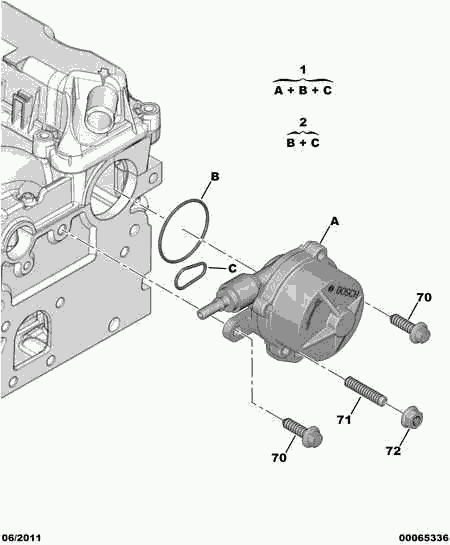 PEUGEOT 4565 61 - Vakuum pumpa, kočioni sistem www.molydon.hr