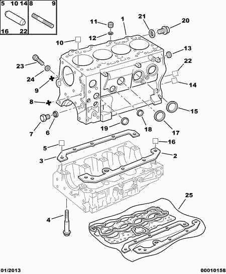 Perkins 0197 Z4 - Kompletan set brtvi, motor www.molydon.hr