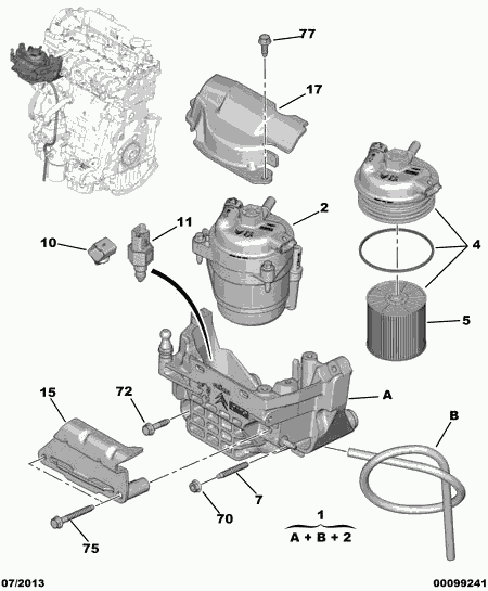 PEUGEOT (DF-PSA) 98 013 666 80 - Filter za gorivo www.molydon.hr