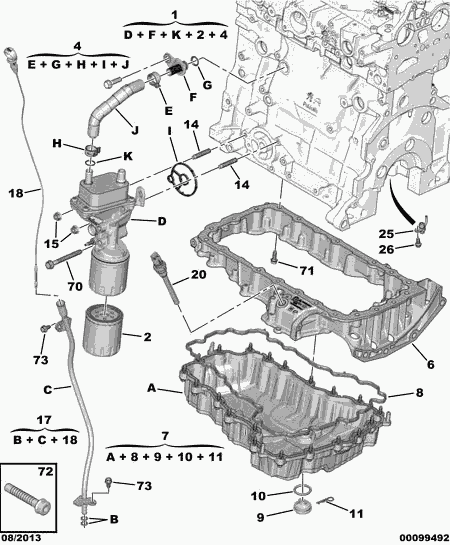 FORD 98 075 943 80 - Uljni hladnjak, ulje za motor www.molydon.hr