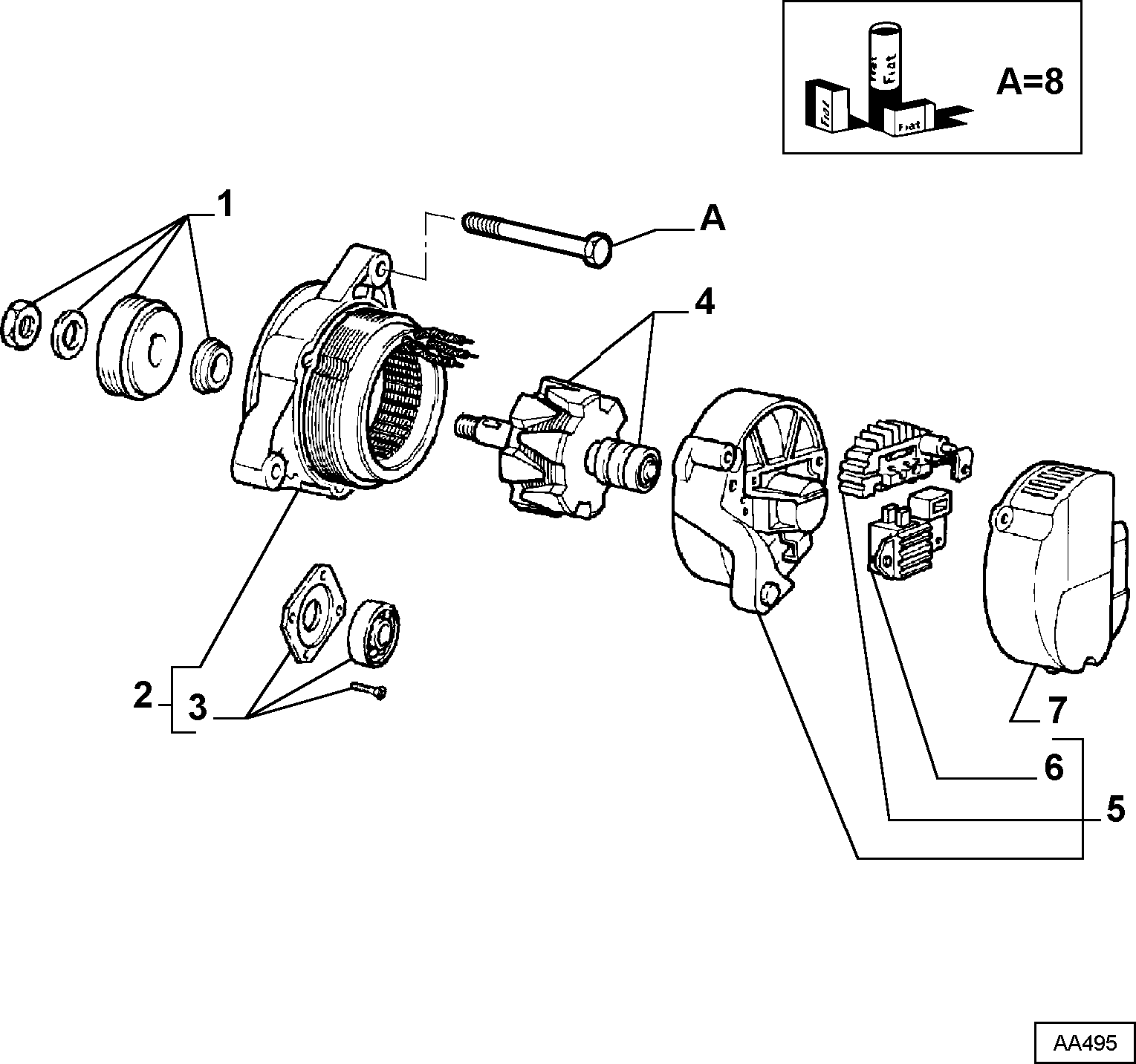 Alfa Romeo 9948688 - Alternator www.molydon.hr