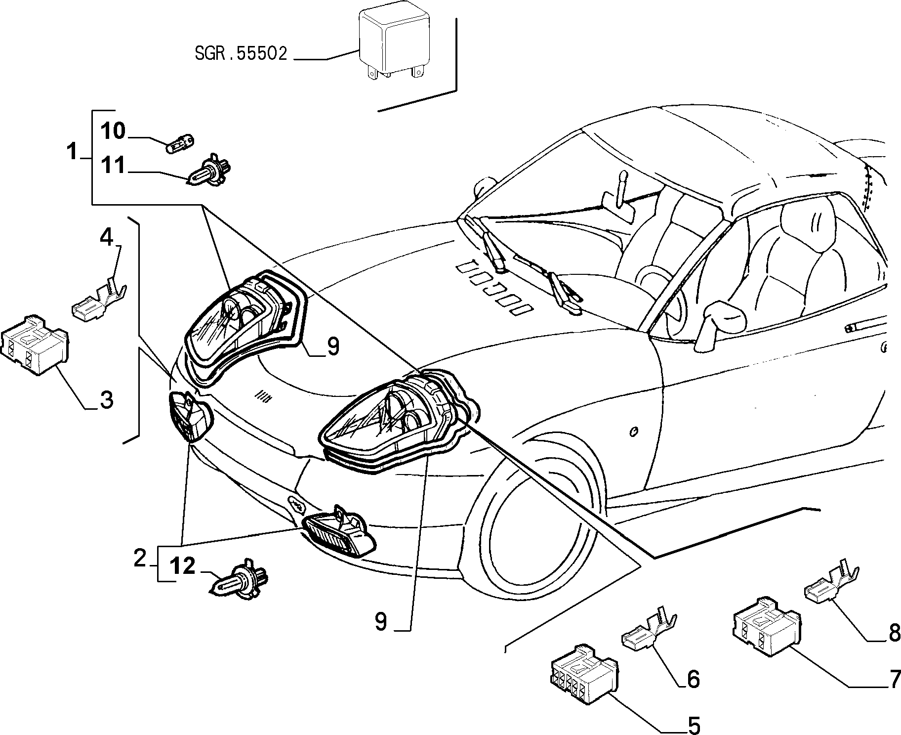 Alfa Romeo 14151090 - BULB H1-55W www.molydon.hr