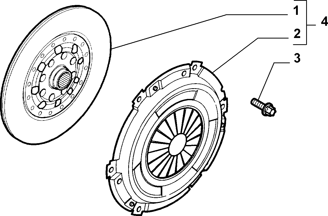 FIAT 71747677 - Komplet kvačila www.molydon.hr