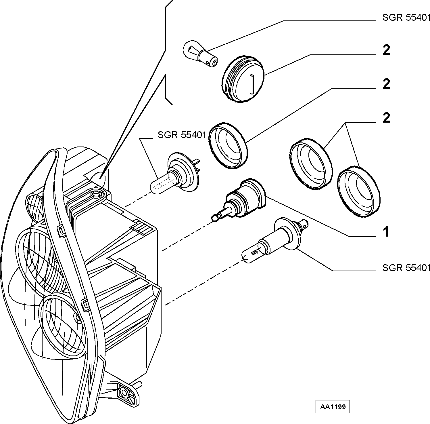 FIAT 9948336 - Element za podešavanje, reguliranje širine svetljenja www.molydon.hr