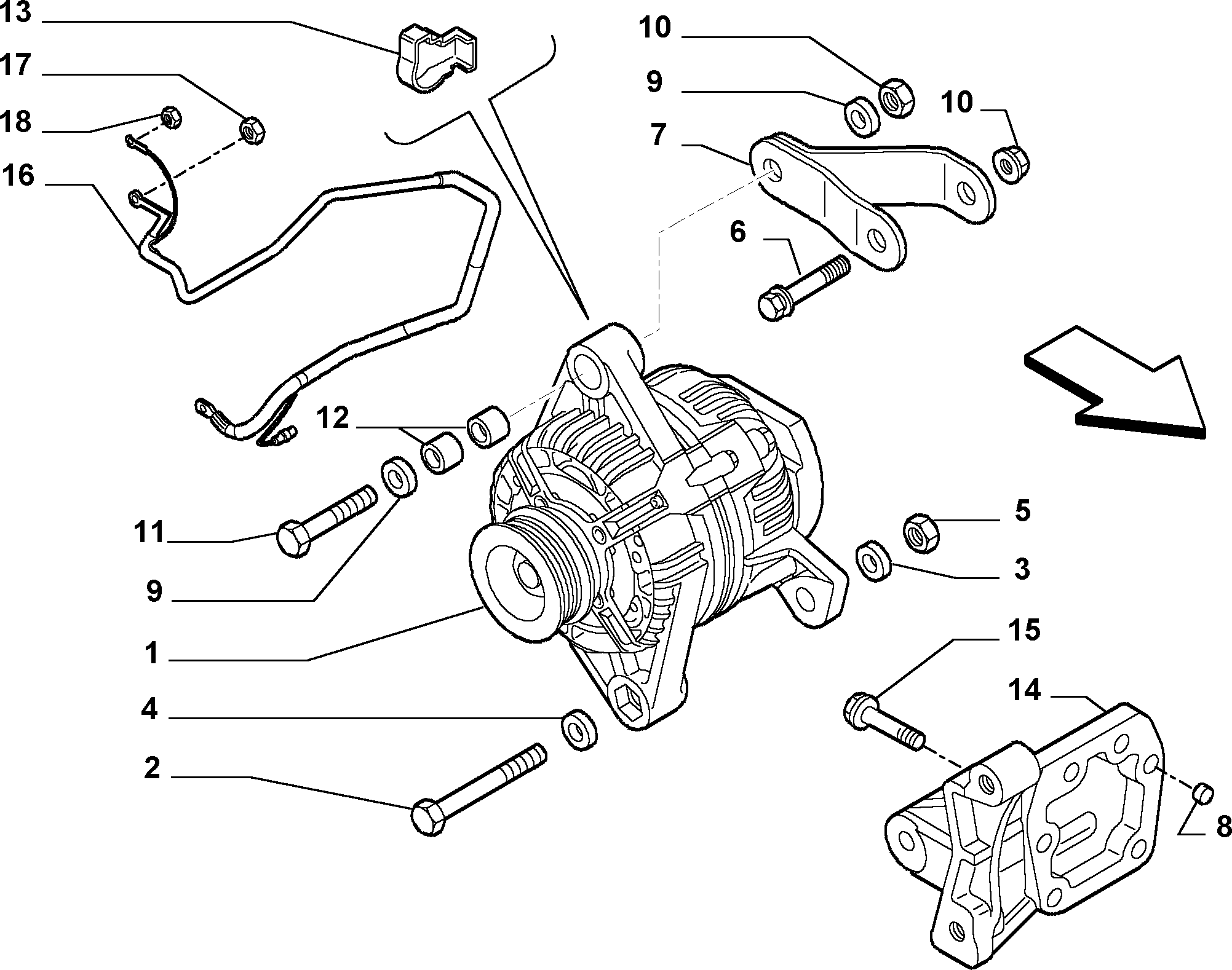 FIAT 46532667 - Alternator www.molydon.hr