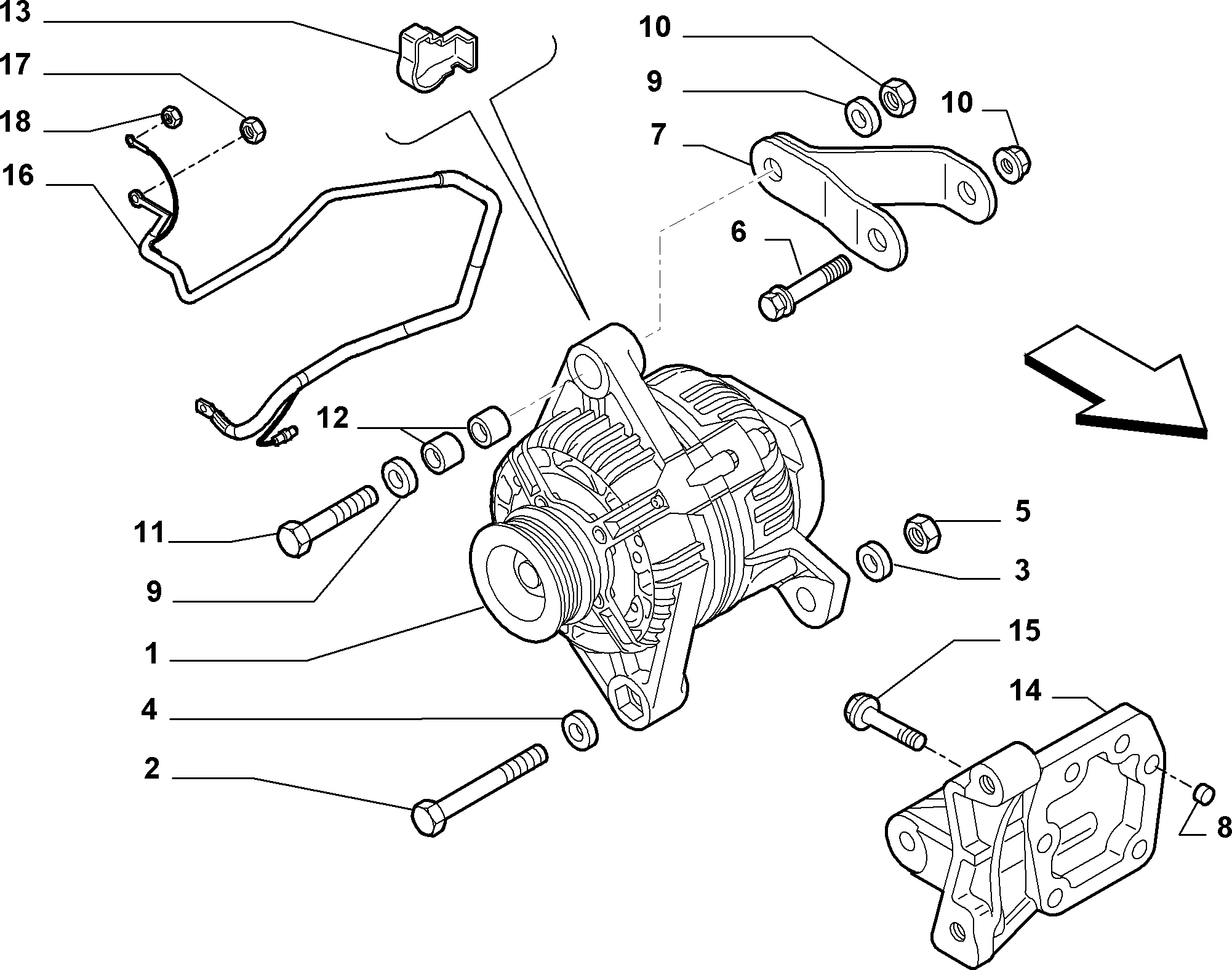 Alfarome/Fiat/Lanci 46832123 - Alternator www.molydon.hr