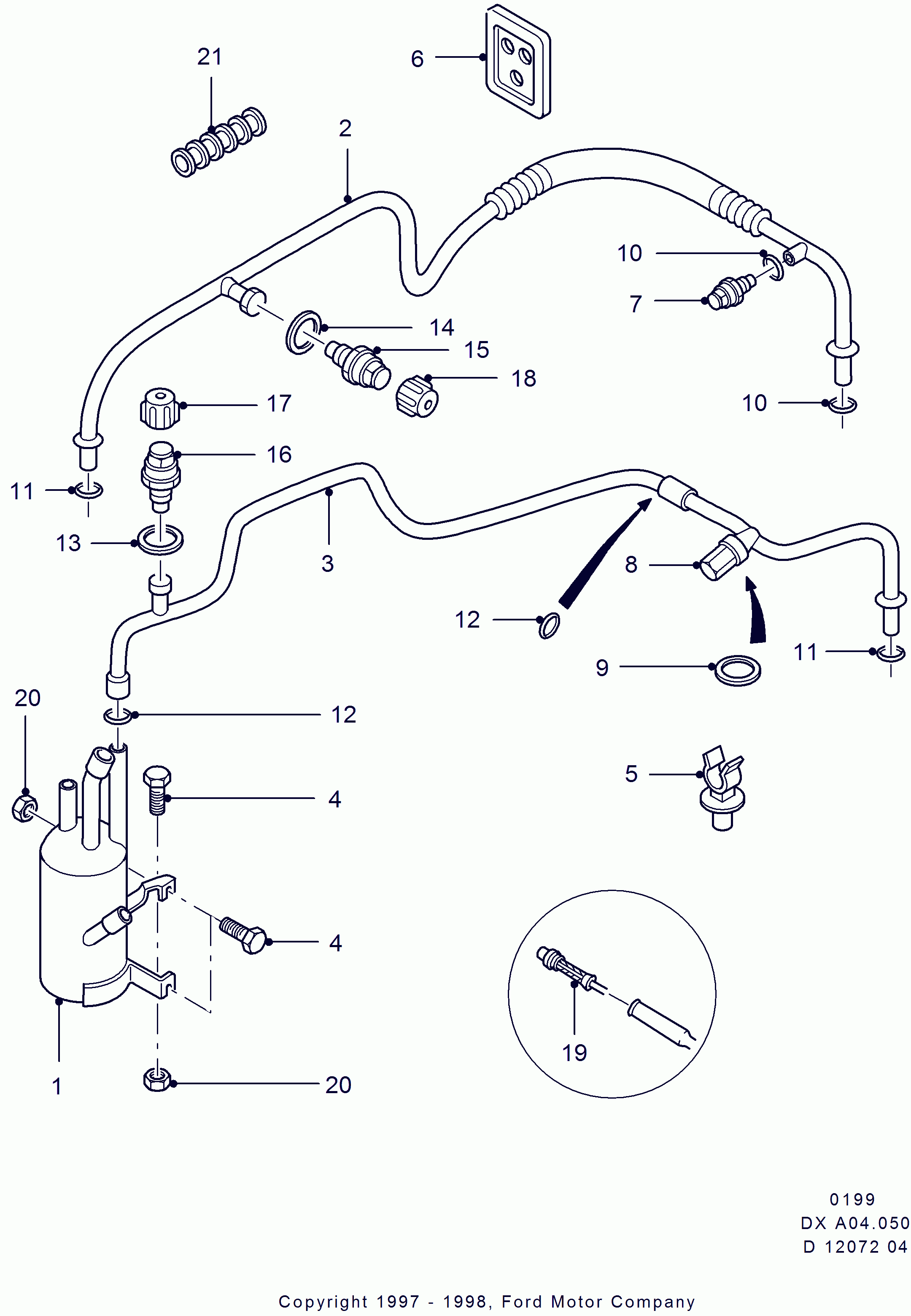 FORD 1211717 - Vod visokog pritiska, klima-Uređaj www.molydon.hr