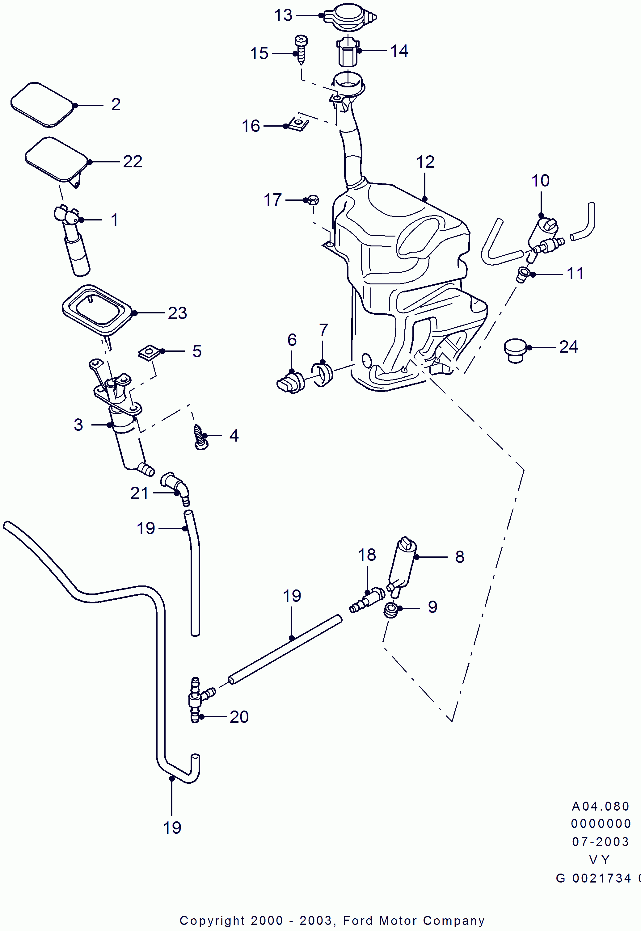 FORD 1110725 - Reservoir - Windshield Washer www.molydon.hr