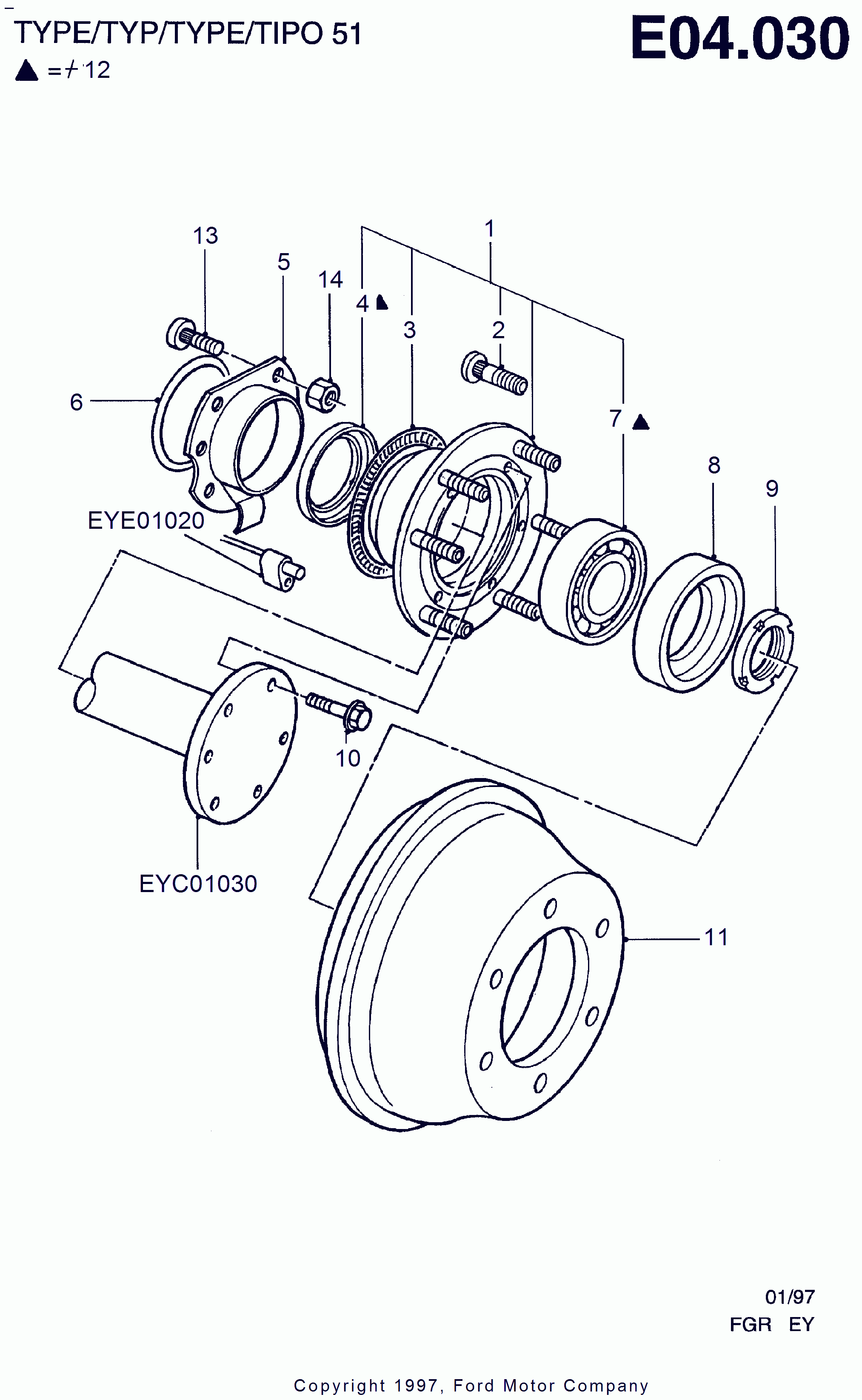 FORD 6612973 - Komplet Ležaja kotača www.molydon.hr