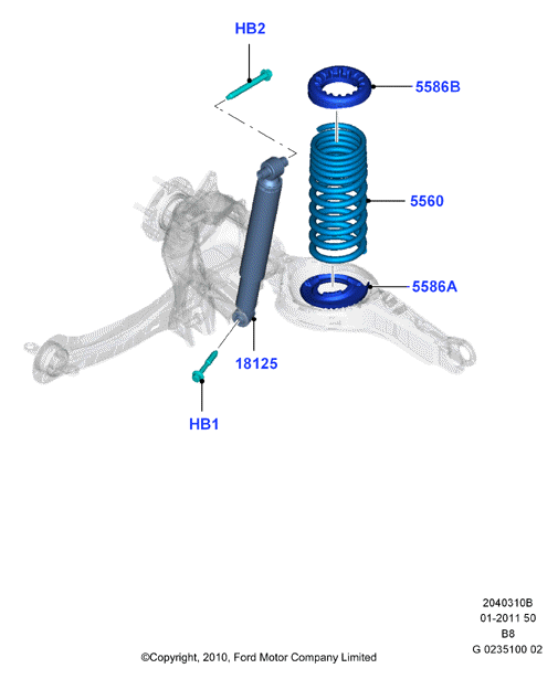 FORD 1786935 - Opruga trapa www.molydon.hr