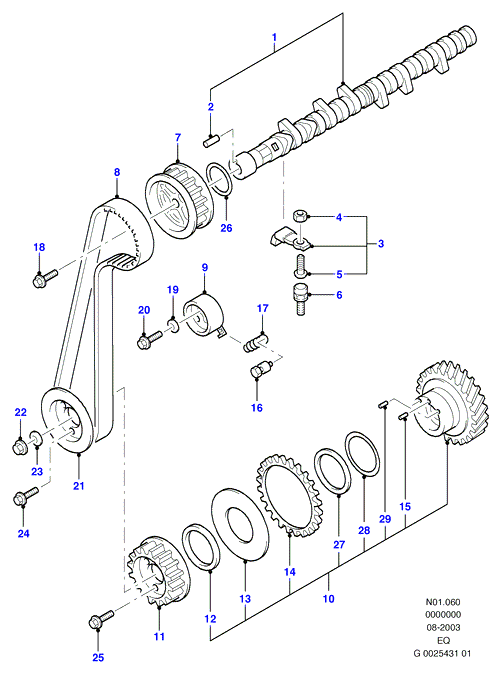 FORD USA 2033352 - Zupčasti remen  www.molydon.hr