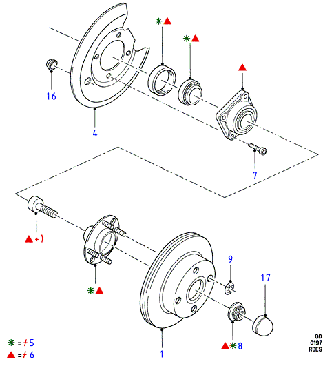 FORD 1486865 - Komplet pribora, Pločica disk kočnice www.molydon.hr