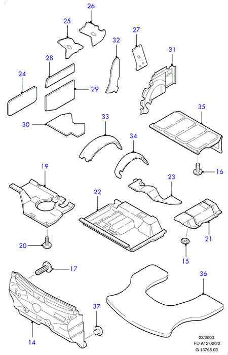 LANGENDORF 1135275 - Insulator - Dash Panel, Outer, Upper www.molydon.hr