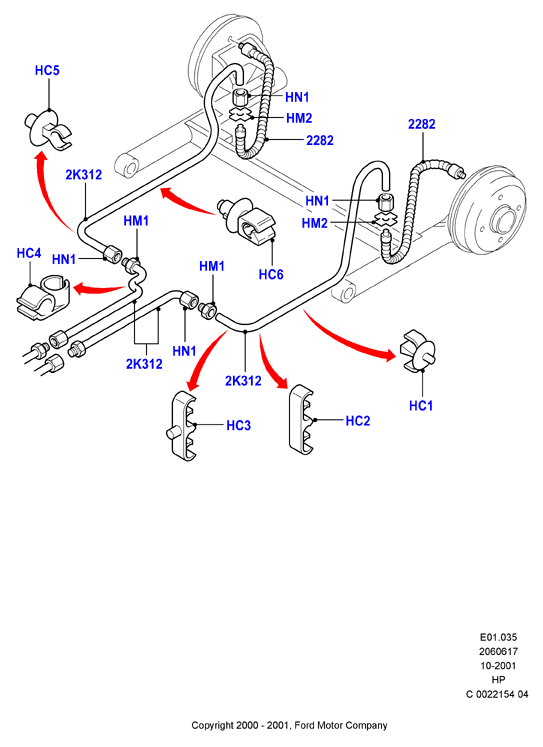 FORD 1118772 - Kočiono crijevo, lajtung www.molydon.hr