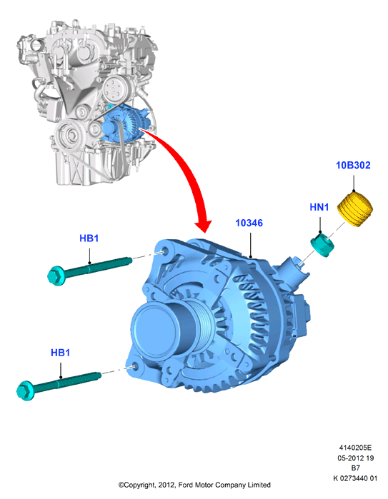 FORD 1821291 - Alternator www.molydon.hr