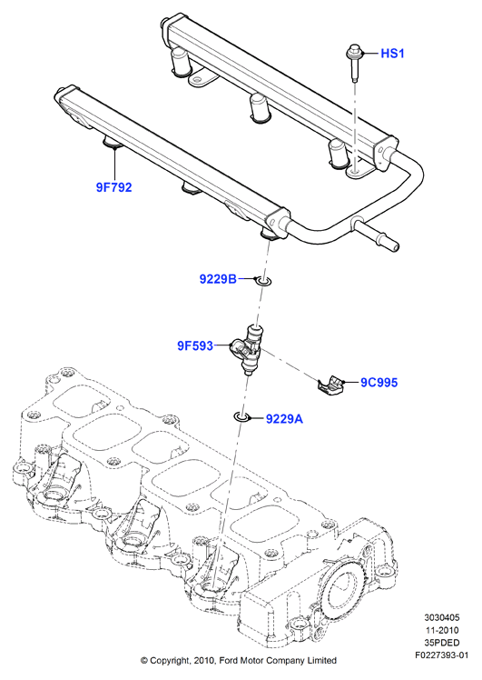 FORD FOPZ 9229-A - Brtveni prsten, ventil za ubrizgavanje goriva www.molydon.hr