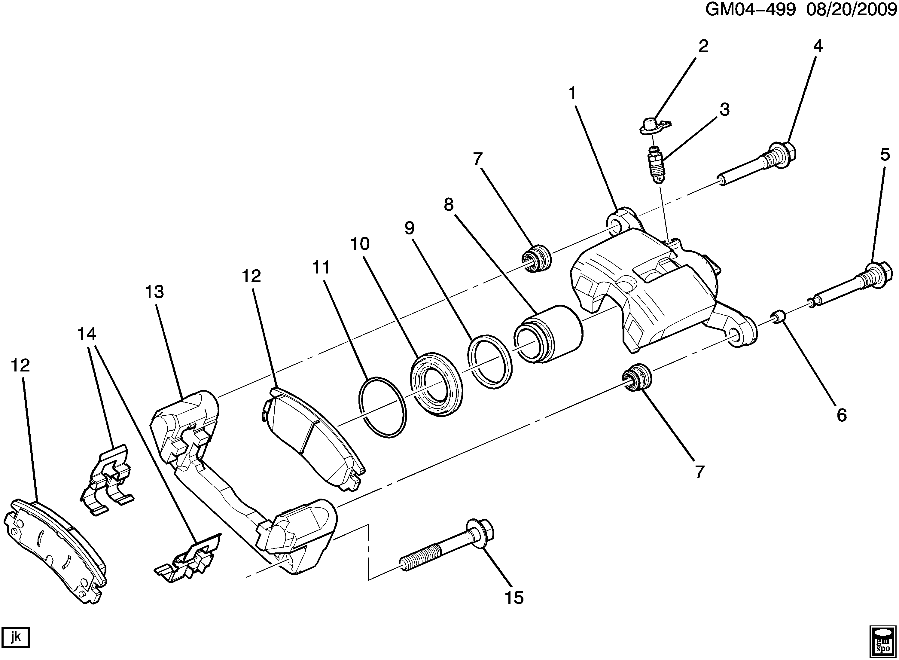 Chevrolet 19209340 - PAD KIT,RR DISC BRK(LH & RH)(ACDelco #171-0945) www.molydon.hr