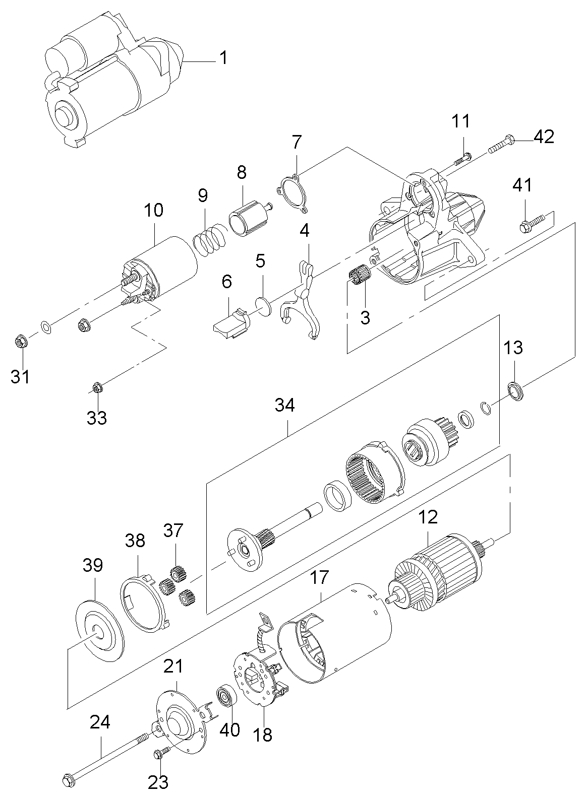 Chevrolet 96208782 - Starter www.molydon.hr