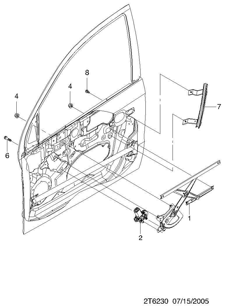 DAEWOO 96541783 - Škare | podizač prozorskog stakla www.molydon.hr