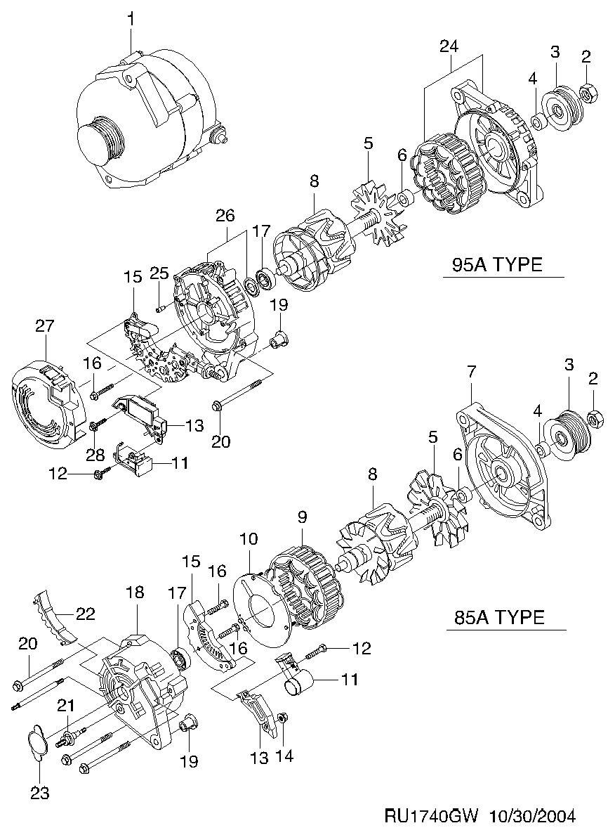 Chevrolet 93740827 - Regulator napona generatora www.molydon.hr