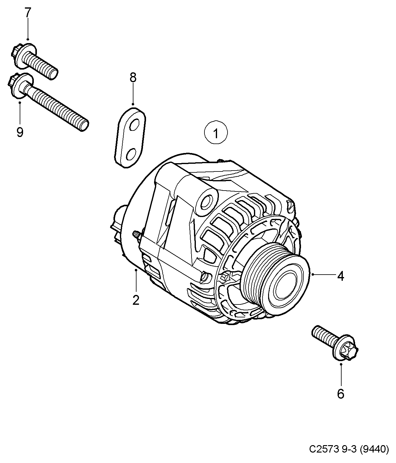 SAAB 55 571 966 - Remenica, alternator www.molydon.hr