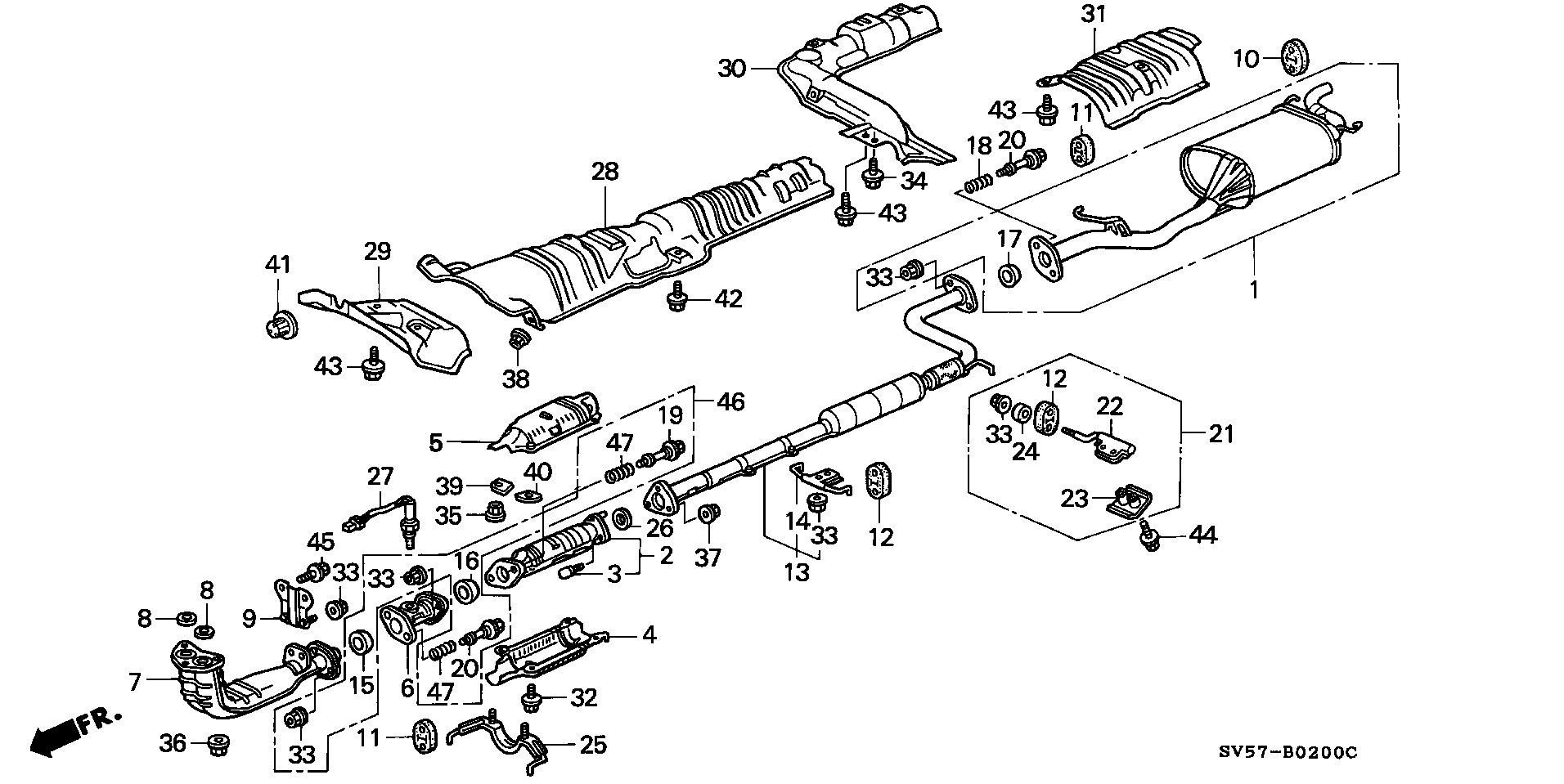 Honda 18231-SP0-000 - Vijak, Ispušni sistem www.molydon.hr