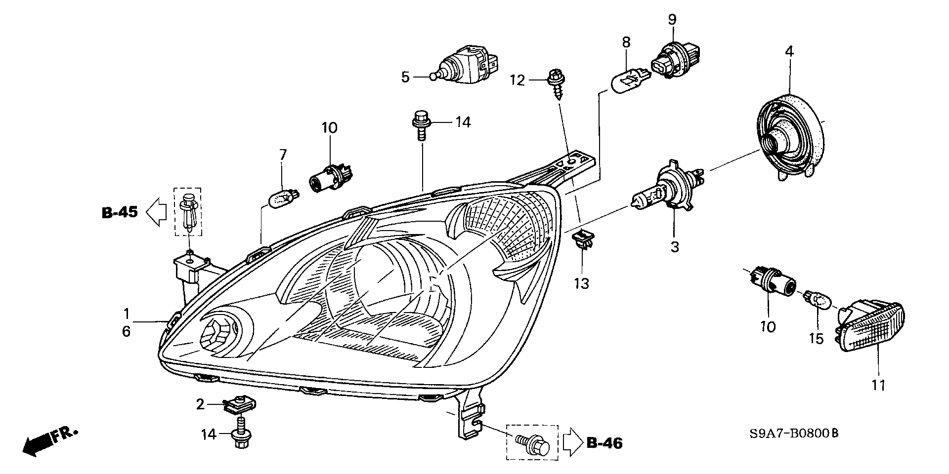 Honda 33115-SV4-G01 - Žarulja, far za maglu www.molydon.hr