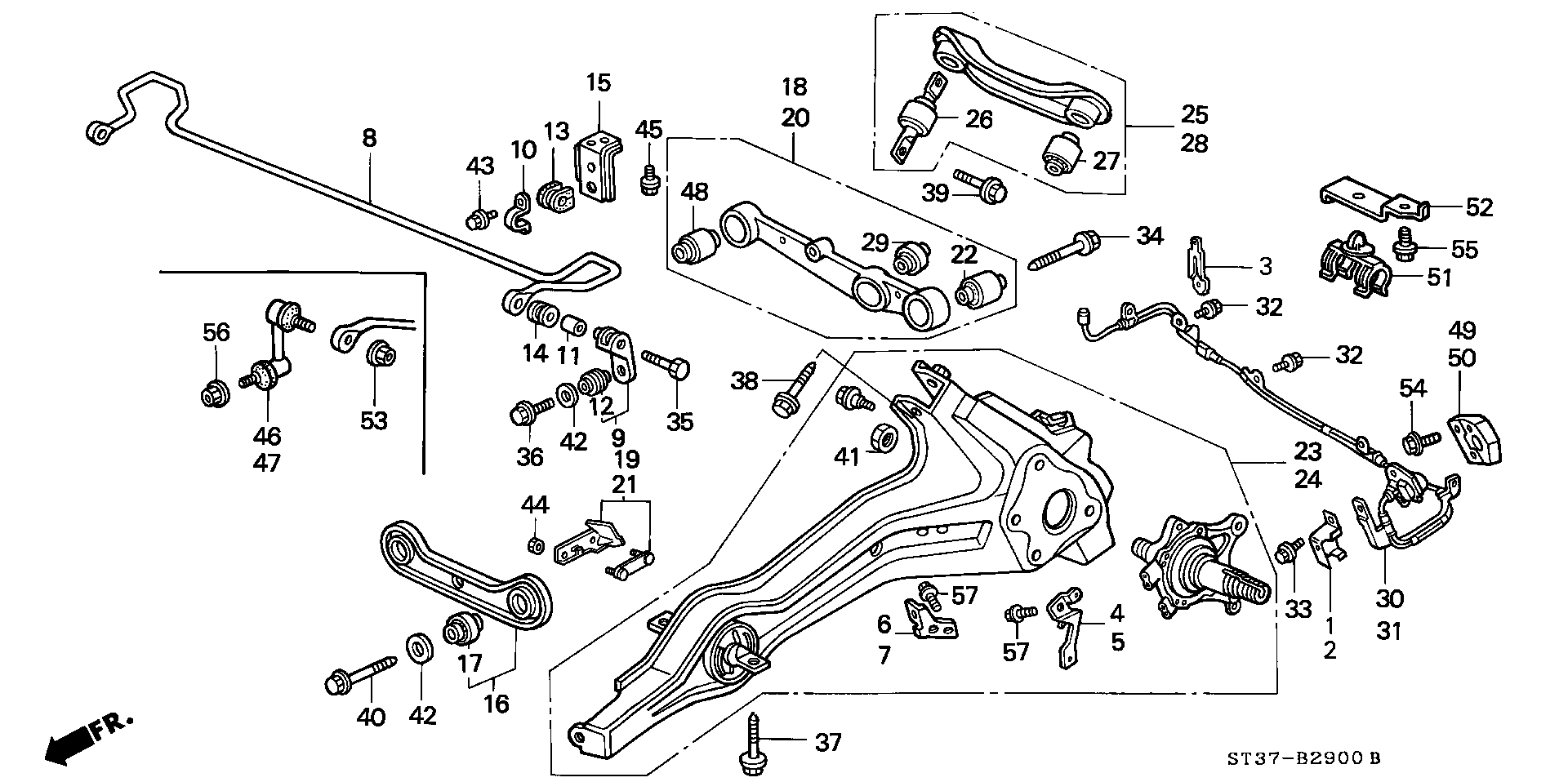 Honda 52370-ST3-E02 - Selen / Prigušni blok, Ovjes kotača www.molydon.hr