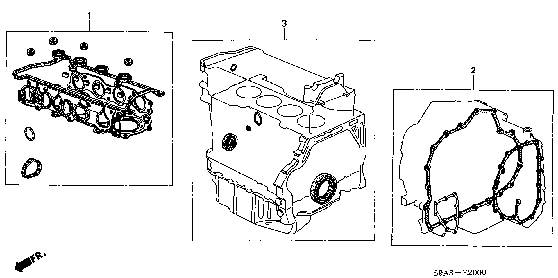 Honda 06114-PND-010 - Garnitura brtvi, blok motora www.molydon.hr