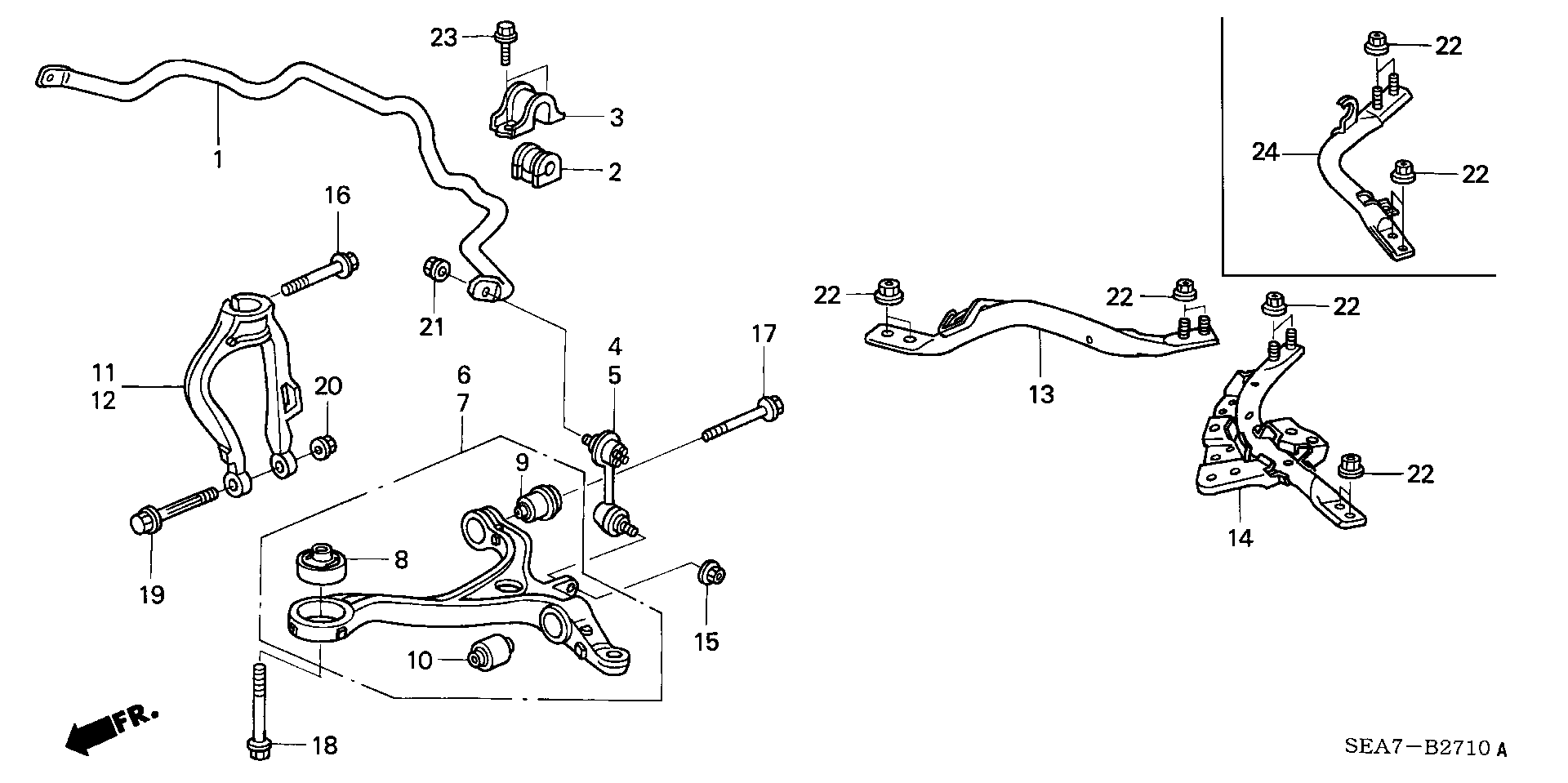 Honda 51320-SEA-E01 - Šipka/spona, stabilizator www.molydon.hr