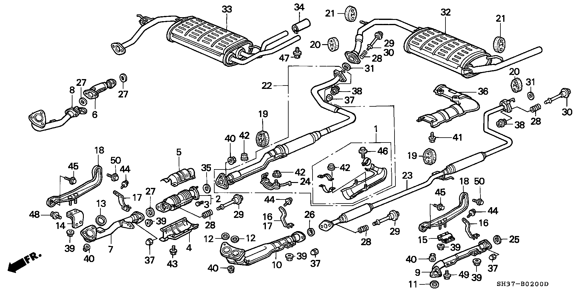 Honda 18229SH3J10 - Brtveni prsten, Ispušna Cijev www.molydon.hr