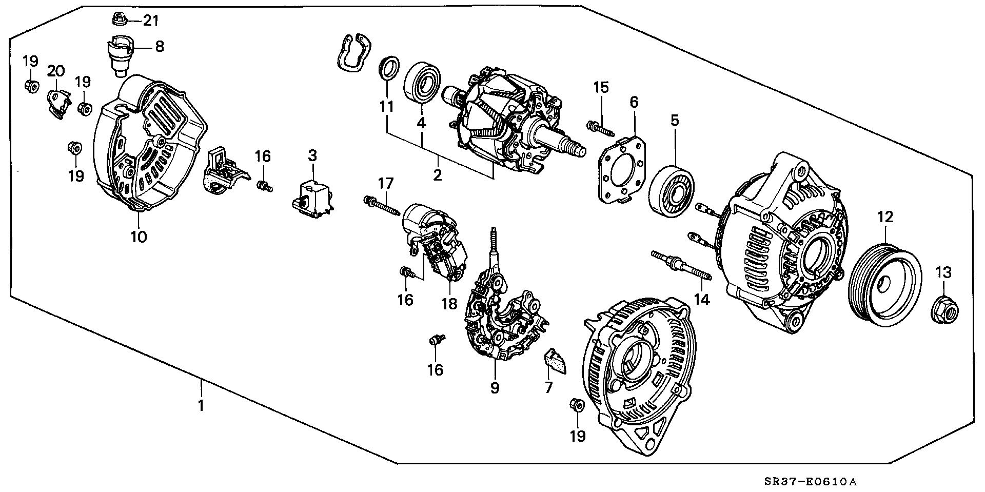 Honda 31100-P01-G03 - Alternator www.molydon.hr