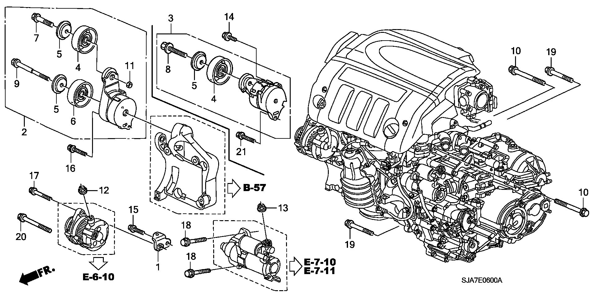 Honda 31170RCAA02 - Natezač remena, klinasti rebrasti remen  www.molydon.hr