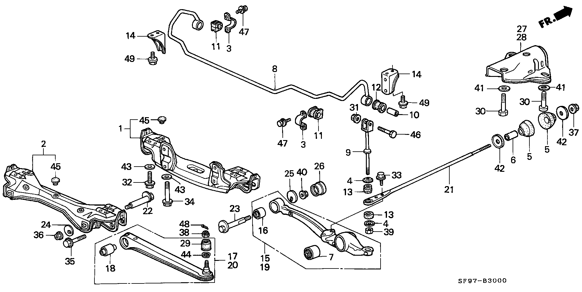 Honda 52316-692-010 - Čahura Ležaja, stabilizator www.molydon.hr