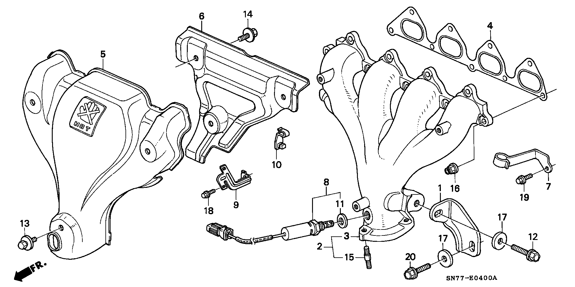 Honda 36531P45G01 - Lambda-sonda www.molydon.hr