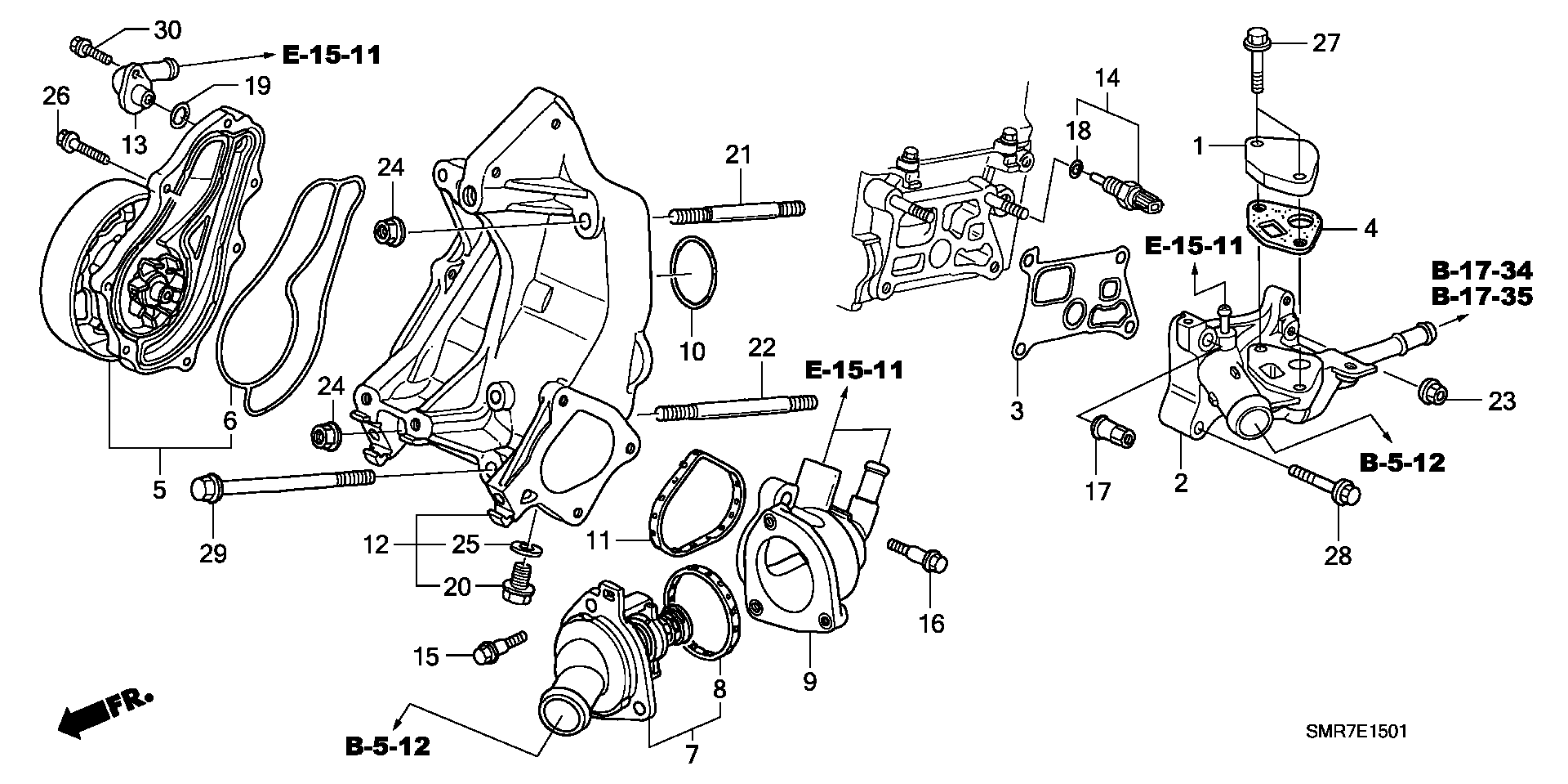 Honda 18714-RAA-A01 - Brtva, termostat www.molydon.hr