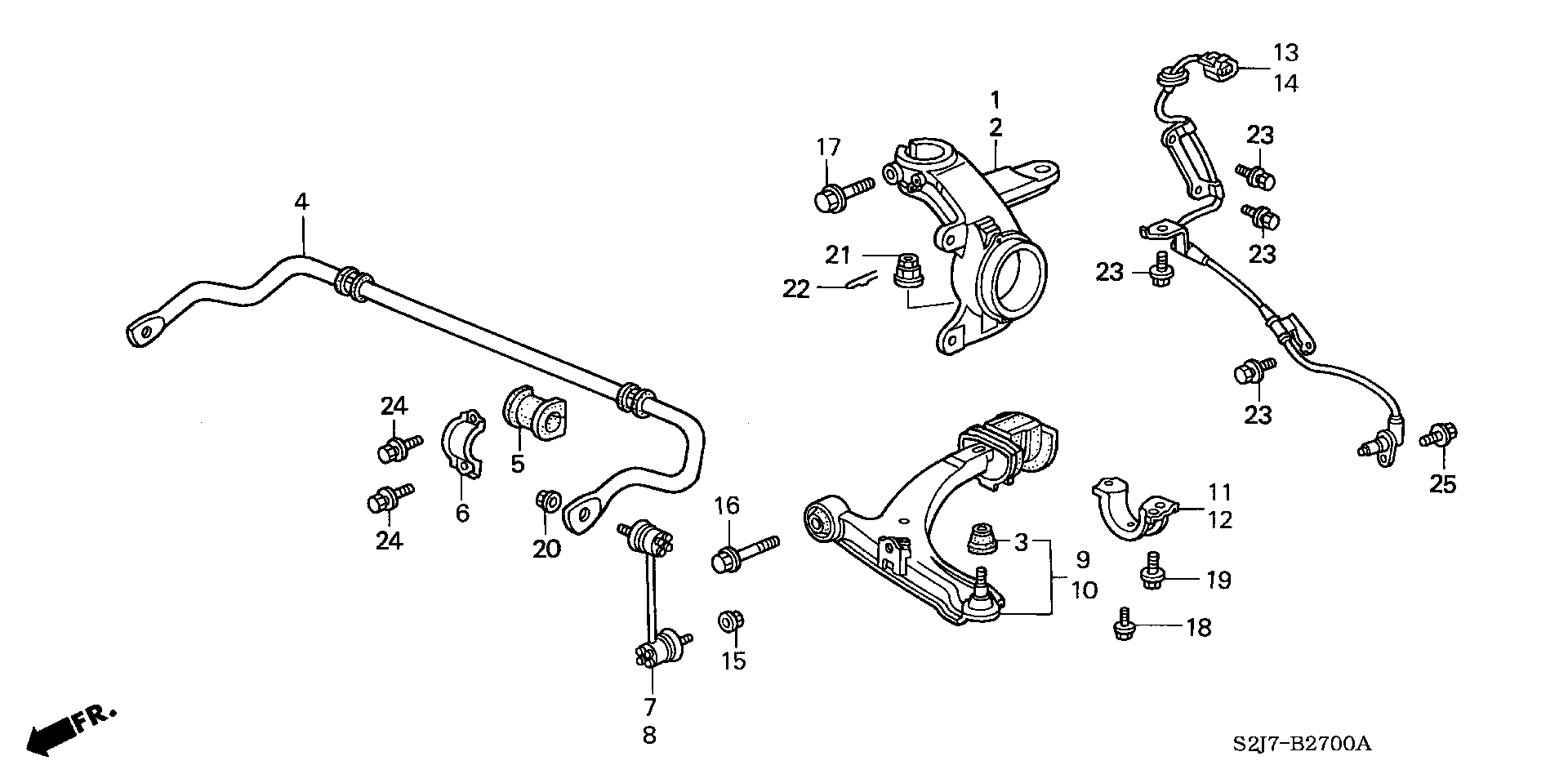 Honda 51321-S2H-003 - Šipka/spona, stabilizator www.molydon.hr