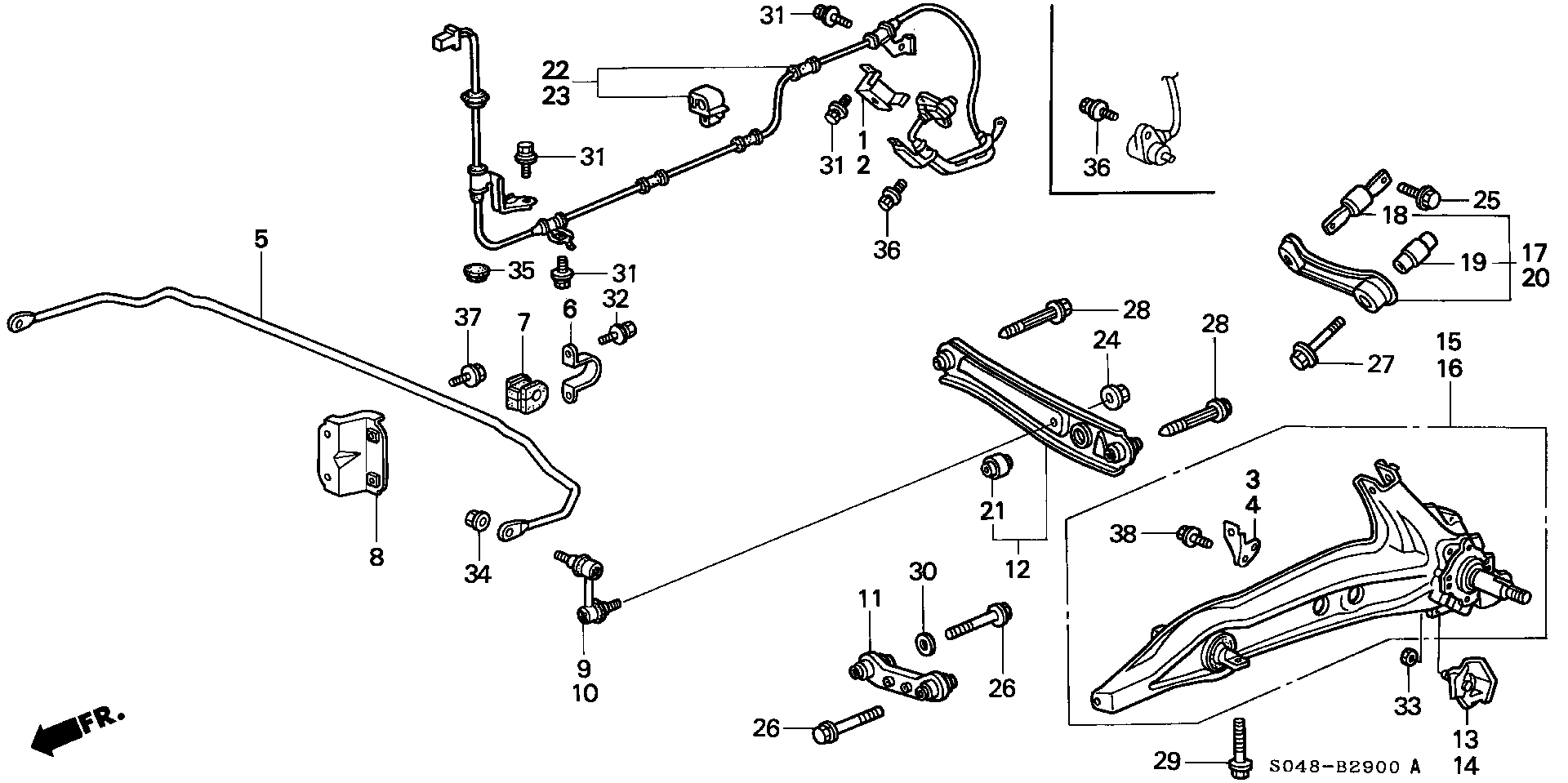 Honda 52622-SH3-013 - Selen / Prigušni blok, Ovjes kotača www.molydon.hr