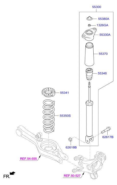 KIA 55300A6010 - Amortizer www.molydon.hr