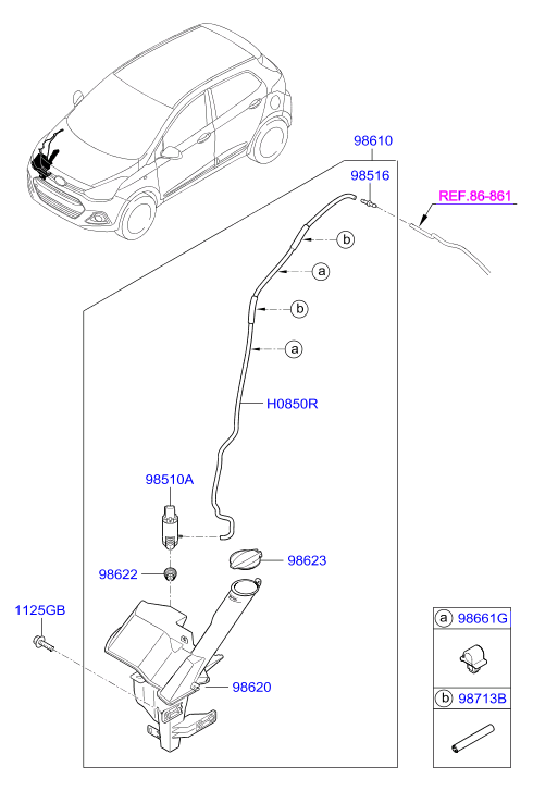 Hyundai 985101J500 - Pumpa za tekućinu za pranje, pranje vjetrobrana www.molydon.hr