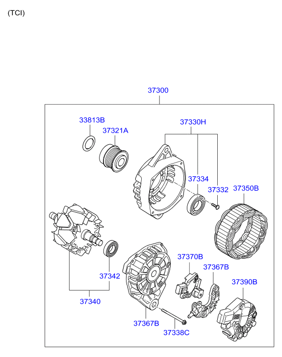 Hyundai 37300 2B760 - Alternator www.molydon.hr