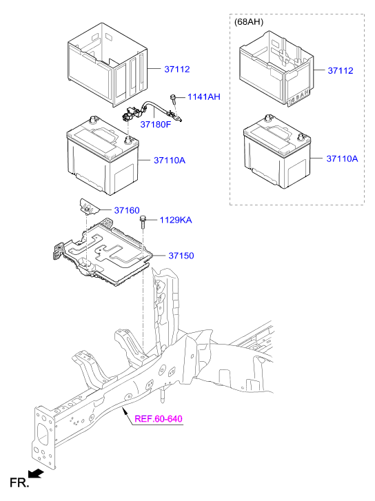 KIA 371101W680 - Akumulator  www.molydon.hr