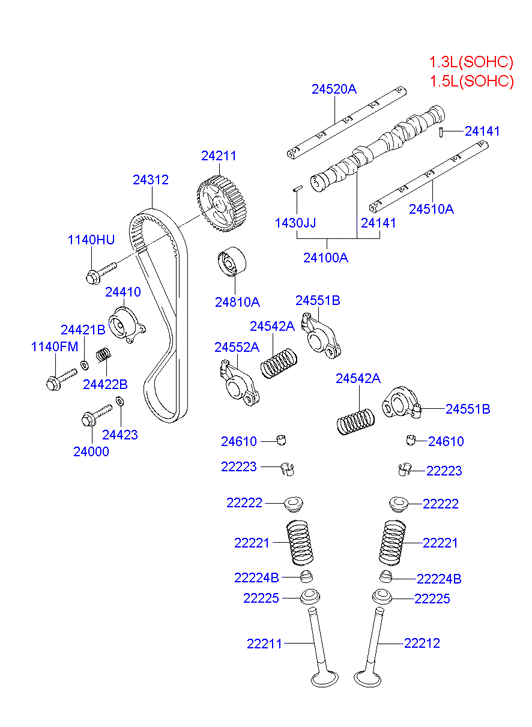 Hyundai 24552-22020 - Klackalica ventila, sistem upravljanja motorom www.molydon.hr