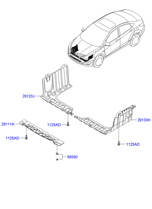 Hyundai 291101R000 - Kopča ukrasna/zaštitna lajsna www.molydon.hr