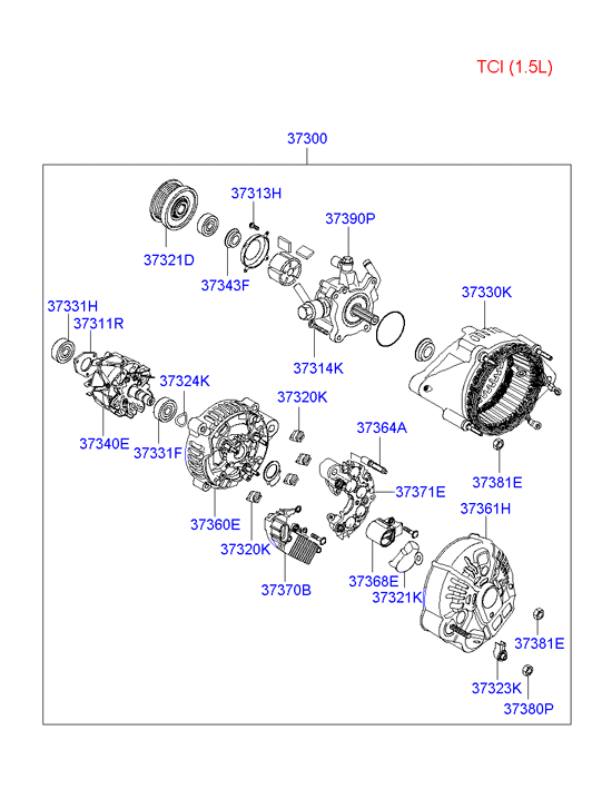 Hyundai 37300-27601 - Alternator www.molydon.hr